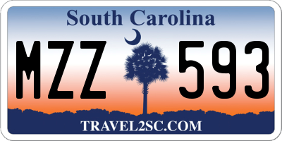 SC license plate MZZ593