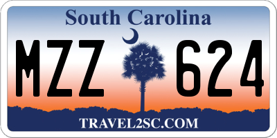 SC license plate MZZ624