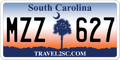 SC license plate MZZ627
