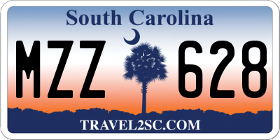 SC license plate MZZ628