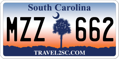 SC license plate MZZ662