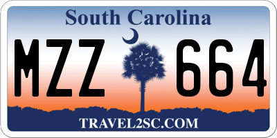 SC license plate MZZ664