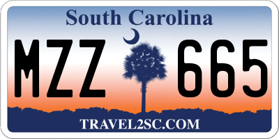 SC license plate MZZ665