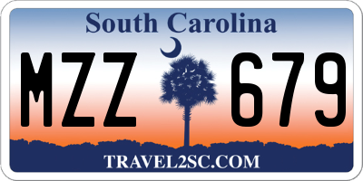SC license plate MZZ679