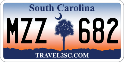 SC license plate MZZ682