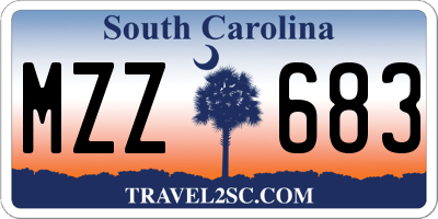 SC license plate MZZ683