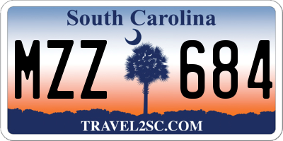 SC license plate MZZ684