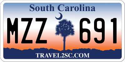 SC license plate MZZ691