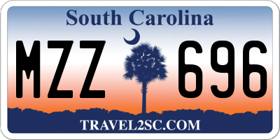 SC license plate MZZ696