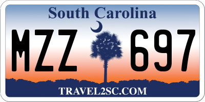 SC license plate MZZ697