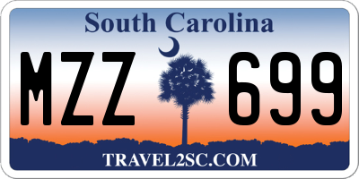 SC license plate MZZ699