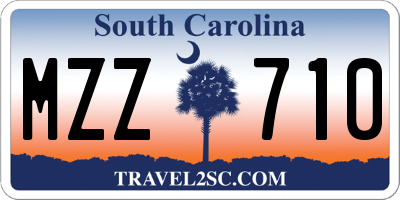 SC license plate MZZ710