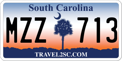 SC license plate MZZ713