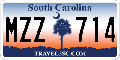 SC license plate MZZ714
