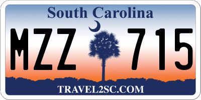 SC license plate MZZ715