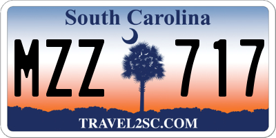 SC license plate MZZ717