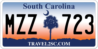 SC license plate MZZ723