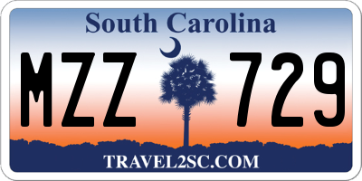 SC license plate MZZ729
