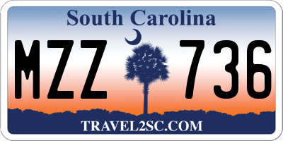 SC license plate MZZ736