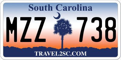SC license plate MZZ738