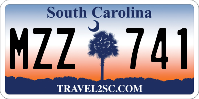 SC license plate MZZ741