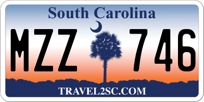 SC license plate MZZ746