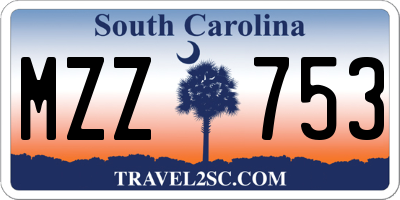 SC license plate MZZ753