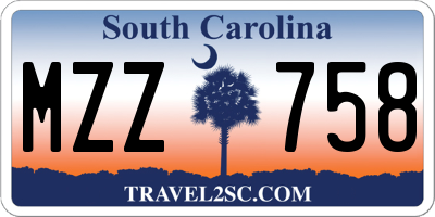 SC license plate MZZ758