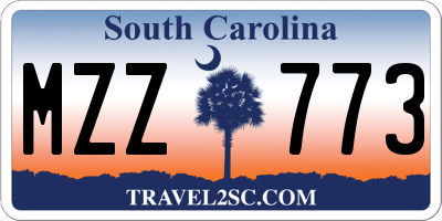 SC license plate MZZ773