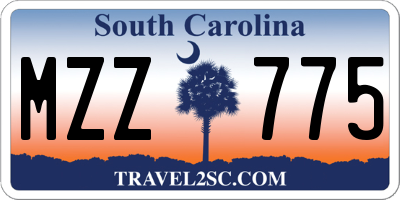 SC license plate MZZ775