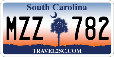 SC license plate MZZ782