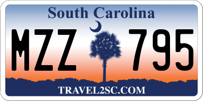 SC license plate MZZ795