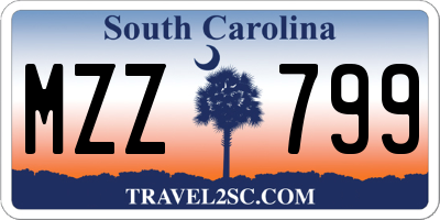 SC license plate MZZ799
