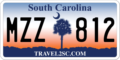 SC license plate MZZ812