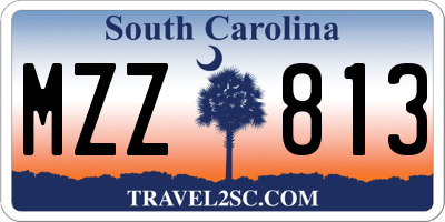 SC license plate MZZ813