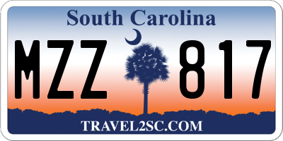 SC license plate MZZ817
