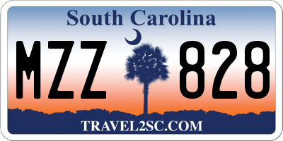 SC license plate MZZ828