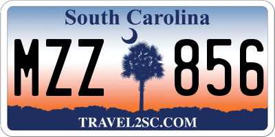 SC license plate MZZ856