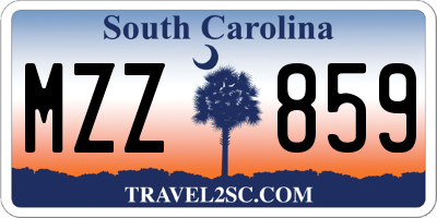 SC license plate MZZ859