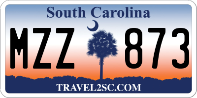SC license plate MZZ873