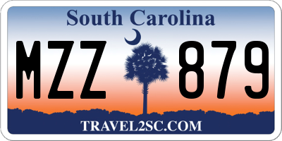 SC license plate MZZ879