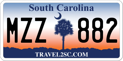 SC license plate MZZ882
