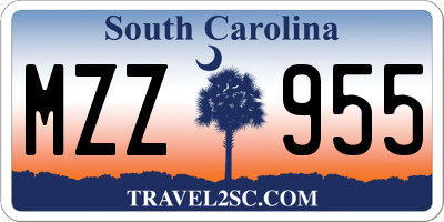 SC license plate MZZ955