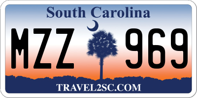 SC license plate MZZ969