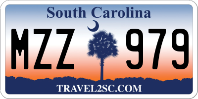 SC license plate MZZ979