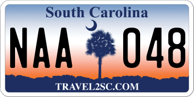 SC license plate NAA048
