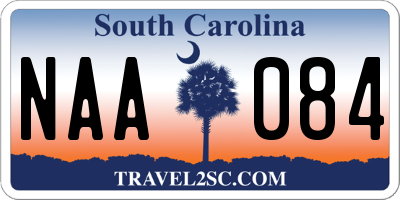 SC license plate NAA084