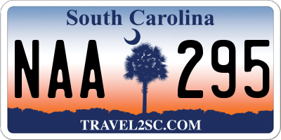 SC license plate NAA295