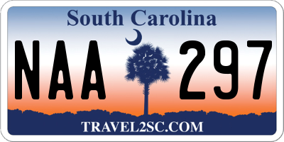 SC license plate NAA297