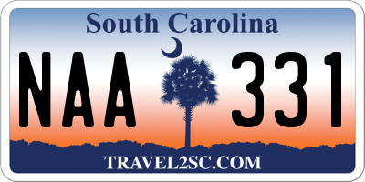 SC license plate NAA331